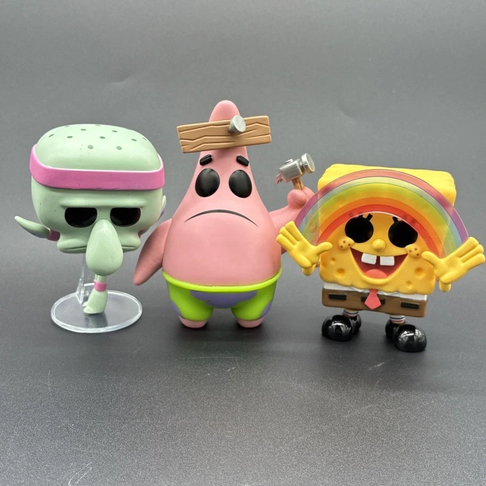 Funko Pop! Animation SpongeBob Patrick Squidward Vinyl Figure Lot of 3